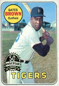 2018 Topps Heritage - 50th Anniversary Buybacks #256 Gates Brown Front