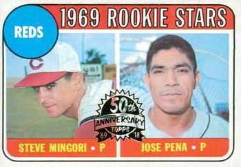 2018 Topps Heritage - 50th Anniversary Buybacks #339 Reds 1969 Rookie Stars (Steve Mingori / Jose Pena) Front