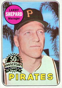2018 Topps Heritage - 50th Anniversary Buybacks #384 Larry Shepard Front