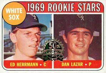 2018 Topps Heritage - 50th Anniversary Buybacks #439 White Sox 1969 Rookie Stars (Ed Herrmann / Dan Lazar) Front