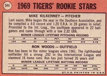 2018 Topps Heritage - 50th Anniversary Buybacks #544 Tigers 1969 Rookie Stars Mike Kilkenny / Ron Woods Back