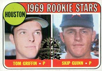 2018 Topps Heritage - 50th Anniversary Buybacks #614 Houston 1969 Rookie Stars (Tom Griffin / Skip Guinn) Front