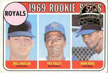 2018 Topps Heritage - 50th Anniversary Buybacks #619 Royals 1969 Rookie Stars (Bill Butler / Pat Kelly / Juan Rios) Front