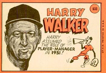 2018 Topps Heritage - 50th Anniversary Buybacks #633 Harry Walker Back