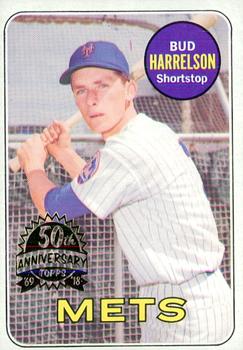 2018 Topps Heritage - 50th Anniversary Buybacks #456 Bud Harrelson Front