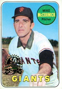 2018 Topps Heritage - 50th Anniversary Buybacks #517 Mike McCormick Front