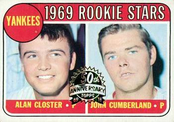 2018 Topps Heritage - 50th Anniversary Buybacks #114 Yankees 1969 Rookie Stars (Alan Closter / John Cumberland) Front
