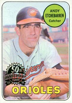 2018 Topps Heritage - 50th Anniversary Buybacks #634 Andy Etchebarren Front