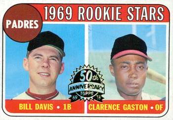 2018 Topps Heritage - 50th Anniversary Buybacks #304 Padres 1969 Rookie Stars Bill Davis/ Clarence Gaston Front