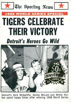 2018 Topps Heritage - 50th Anniversary Buybacks #169 Tigers Celebrate Their Victory Front