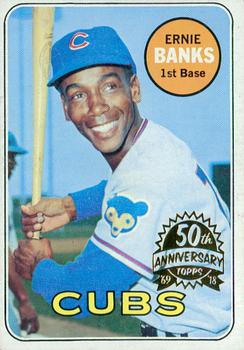 2018 Topps Heritage - 50th Anniversary Buybacks #20 Ernie Banks Front