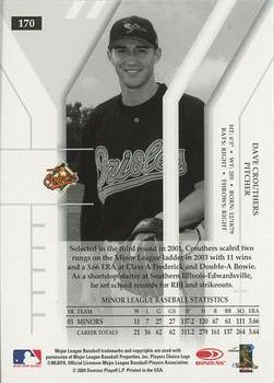2004 Donruss Elite #170 Dave Crouthers Back