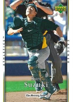 2007 Upper Deck Mercury News Oakland Athletics #28 Kurt Suzuki Front