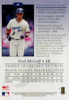 2001 Donruss Studio - Chicago Collection #82 Fred McGriff Back
