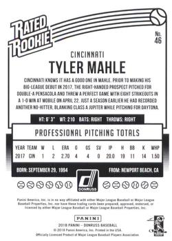 2018 Donruss - Career Stat Line #46 Tyler Mahle Back