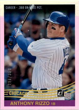 2018 Donruss - Career Stat Line #225 Anthony Rizzo Front