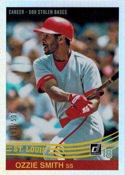 2018 Donruss - Career Stat Line #264 Ozzie Smith Front