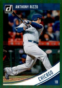 2018 Donruss - Holo Green #141 Anthony Rizzo Front