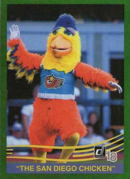 2018 Donruss - Holo Green #221 The San Diego Chicken Front