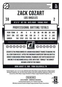 2018 Donruss - Season Stat Line #90 Zack Cozart Back