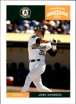 2004 Donruss Team Heroes #309 Jose Canseco Front