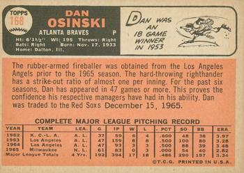 2015 Topps - Topps Originals Buybacks 1966 #168 Dan Osinski Back