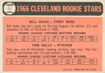 2015 Topps - Topps Originals Buybacks 1966 #44 Indians 1966 Rookie Stars (Bill Davis / Tom Kelley) Back