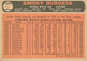 2015 Topps - Topps Originals Buybacks 1966 #354 Smoky Burgess Back
