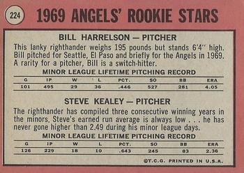 2015 Topps - Topps Originals Buybacks 1969 #224 Angels 1969 Rookie Stars (Bill Harrelson / Steve Kealey) Back