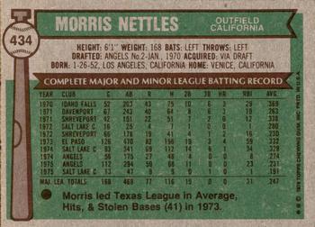 2015 Topps - Topps Originals Buybacks 1976 #434 Morris Nettles Back