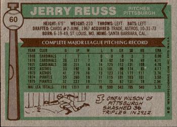 2015 Topps - Topps Originals Buybacks 1976 #60 Jerry Reuss Back