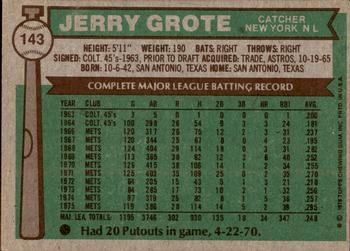 2015 Topps - Topps Originals Buybacks 1976 #143 Jerry Grote Back