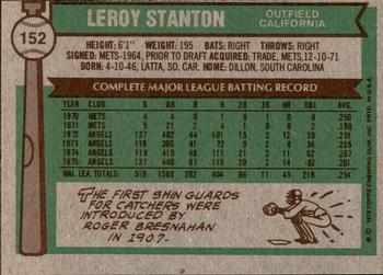 2015 Topps - Topps Originals Buybacks 1976 #152 Leroy Stanton Back