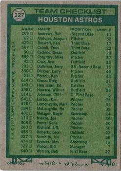 2015 Topps - Topps Originals Buybacks 1977 #327 Houston Astros / Bill Virdon Back