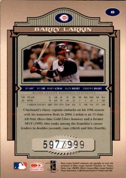 2004 Donruss Timeless Treasures #8 Barry Larkin Back