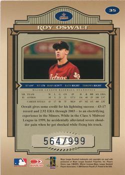 2004 Donruss Timeless Treasures #35 Roy Oswalt Back