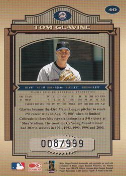 2004 Donruss Timeless Treasures #40 Tom Glavine Back