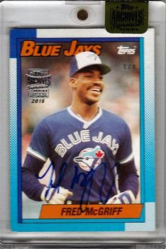 2015 Topps Archives Signature Series - Fred McGriff #295 Fred McGriff Front