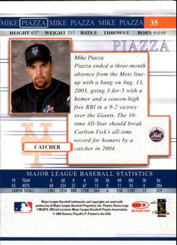 2004 Donruss Timelines #35 Mike Piazza Back