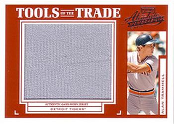 2004 Playoff Absolute Memorabilia - Tools of the Trade Material Single Jumbo #TT-3 Alan Trammell Front