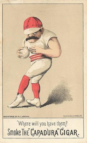 1889 Capadura Cigars Baseball Comics (H804-4) #NNO Where Will You Have Them? Front
