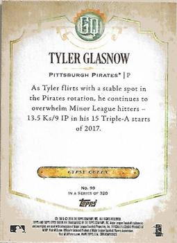 2018 Topps Gypsy Queen - Green #99 Tyler Glasnow Back