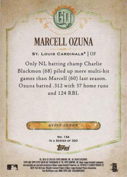 2018 Topps Gypsy Queen - Green #134 Marcell Ozuna Back