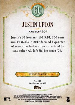 2018 Topps Gypsy Queen - Green #153 Justin Upton Back