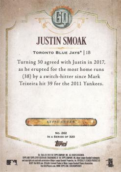 2018 Topps Gypsy Queen - Green #262 Justin Smoak Back