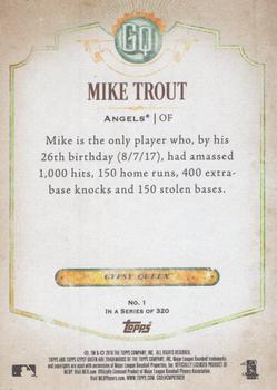 2018 Topps Gypsy Queen - Missing Team Name #1 Mike Trout Back