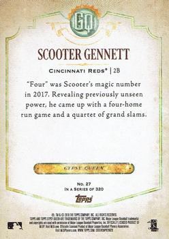2018 Topps Gypsy Queen - Missing Team Name #27 Scooter Gennett Back