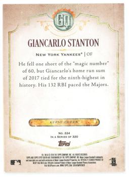 2018 Topps Gypsy Queen - Missing Team Name #224 Giancarlo Stanton Back
