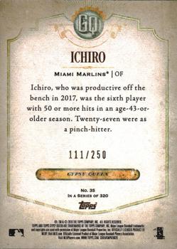 2018 Topps Gypsy Queen - Indigo #35 Ichiro Back