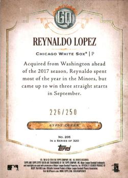2018 Topps Gypsy Queen - Indigo #205 Reynaldo Lopez Back